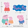 Peppa Pig 1ft Cutouts for Birthday Party Decorations 8 Pcs