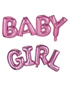 Baby Girl Foil Balloon, Birthday Decoration