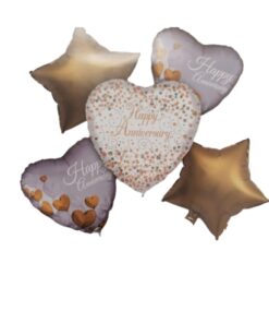 Happy Anniversary 5 pcs set Foil Balloon Party Decoration
