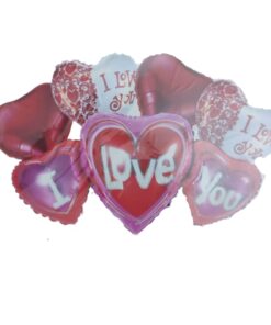 I Love You Heart Foil Balloon Pack of 5