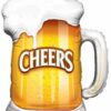 Beer Mug Cheers Foil Balloons for Bachelor’s, Birthdays & Anniversaries Decorations