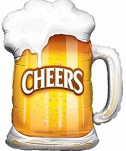 Beer Mug Cheers Foil Balloons for Bachelor’s, Birthdays & Anniversaries Decorations