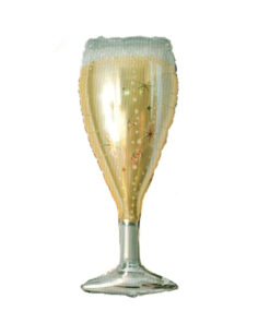 Champaign Glass Foil Balloon for Bachelor's, birthdays & anniversaries decorations