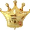 Golden Crown Foil Balloon Happy Birthday Decoration Item Prince Boy King Theme Party Decoration Foil Balloon Princess Queen Theme
