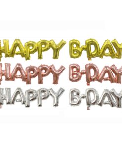 Happy B-Day Single Piece Foil Balloon