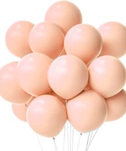 Pastel Peach Latex Balloon (50 Pcs Set) For Engagement, Wedding and Valentines Day Or Birthday Party Celebration Decoration