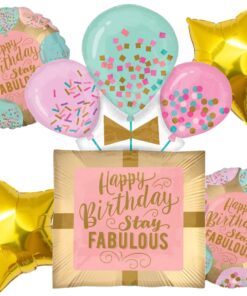 Happy Birthday Stay Fabulous Foil Balloon