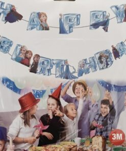 Frozen Theme 3D Happy Birthday Dangler Party Decoration