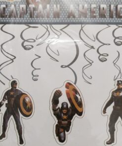 Captain America Tassel Dangler for Happy Birthday Decoration