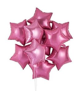 5″ Pink Star Foil Balloon for Birthday Party, Anniversary Pack of 10