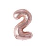 32 Inches Number Foil Balloon, Rose Gold Color, Number 2