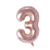 Party Decor Mall 32 Inches Number Foil Balloon, Rose Gold Color