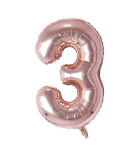 Party Decor Mall 32 Inches Number Foil Balloon, Rose Gold Color