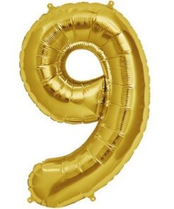 Party Decor Mall 32 Inches Number Foil Balloon, Gold Color