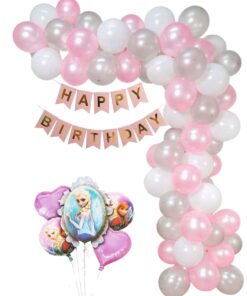 Frozen Theme Birthday Decoration for Girls 95 Pcs – Princess Elsa Birthday Party Decorations – Frozen Birthday Decorations for Girls