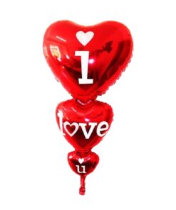 I Love You Foil Balloons Heart Shape for Wedding Engagement Valentine's Day Anniversary Birthday Party Decoration