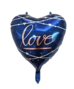 Blue Love foil Balloon