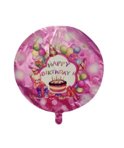 Happy Birthday Round Shape Foil Balloon