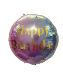 Happy Birthday Blue and Pink Foil Balloon