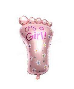 Pink Foot foil Balloon