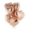 Rose Gold Heart Shape Foil Balloon 5″ inch for Anniversary, Valentine Party & Birthday Party Pack of 10
