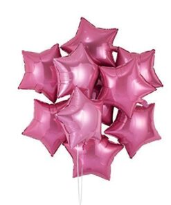 Party Decor Mall Baby Star Foil Balloon 18″ inch for Anniversary, Valentine Party & Birthday Party Pack of 10