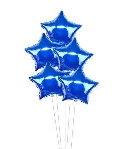 Dark Blue Star Foil Balloon 18″ inch for Anniversary, Valentine Party & Birthday Party Pack of 10