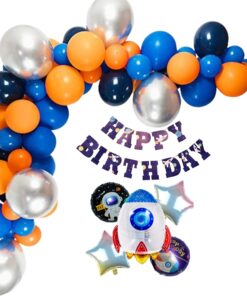 Space Theme Birthday Decor Kit - 58 PCS