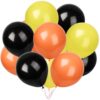 Yellow/Orange/Black Balloons for Construction Theme - 100 Pcs