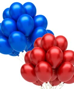 Blue Red Avengers Theme Latex Balloons - Set of 100