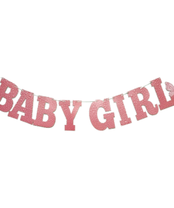 Pink Baby Girl Banner(Butterfly) / Welcome baby Theme