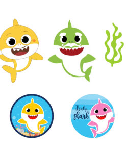 Baby Shark - Cut Out - Party Decor Mall (10 Pieces)