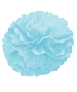 Paper Pom Pom for Decoration 10 Inches Set of 9 Pcs (Blue)
