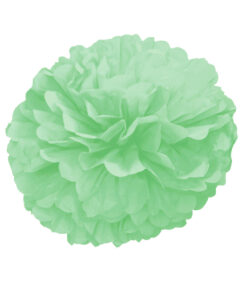 Paper Pom Pom for Decoration 10 Inches Set of 9 Pcs (Green)