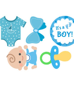 Its A Boy - Cut Out - Party Decor Mall (10 Pieces)
