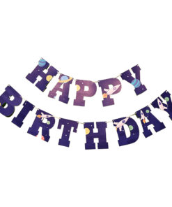 Space Theme Birthday Banner - 13 Pcs
