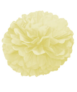 Paper Pom Pom for Decoration 10 Inches Set of 9 Pcs (Yellow)