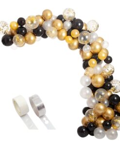 Happy Birthday Black and Gold Combo kit (52 Pcs)