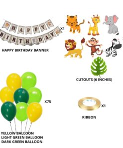 Jungle Theme Balloon Decor DIY Kit (89 Pcs)
