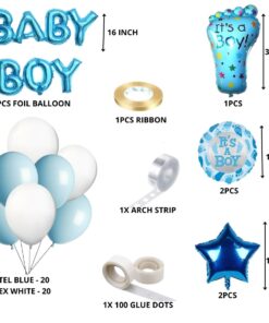 It's a Boy Theme Birthday Balloon Decoration DIY Kit (49 Pcs)