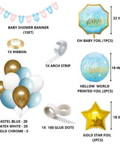 Baby Shower Theme Birthday Decoration DIY Kit (54 Pcs)