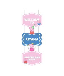 Peppa Pig Theme Birthday Decoration Hanging / Ceiling Hanging Decoration / Wall Decoration