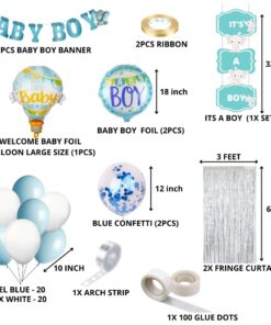 Baby Boy Theme Birthday Decoration DIY Kit (53 Pcs)