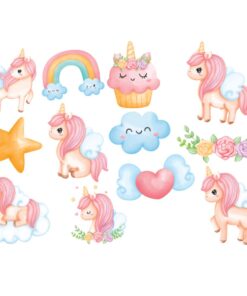 Unicorn Cut Outs (12 Pcs)