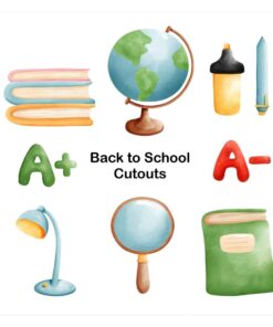Back to School  Cut Outs (12 Pcs)