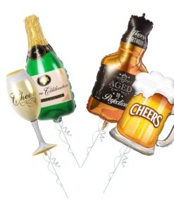 32" Bottle Shape Balloons For Decoration / Cheers Foil Balloon-For Husband, wife Birthday Decorations