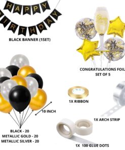 Cheers/congratulations Birthday Decoration Kit(68 Pieces)