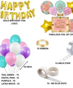 Stay Fabulous Birthday Decoration Kit(80 Pieces)