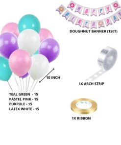 Doughnut Birthday Decoration Kit(62 Pcs)