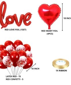 Valentine's / Anniversary / Love Decoration Kit (Red) -